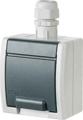 Picture of Elektro-Plast AQUANT Gniazdo 2P+Z schuko IP65 1244-65