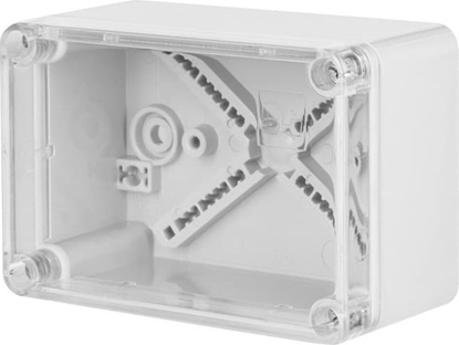 Изображение Elektro-Plast INDUSTRIAL Puszka hermetyczna n/t 110x75x59mm IP65 szara, pokrywa transparentna 2703-01
