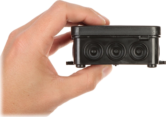 Picture of Elektro-Plast Puszka hermetyczna czarna n/t E12 85x85 IP55 bezhalogenowa 0297-02