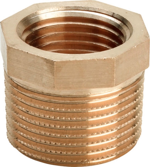 Picture of Element redukcyjny 1 1/2 x 1/2 braz / blyszczacycznik do rur