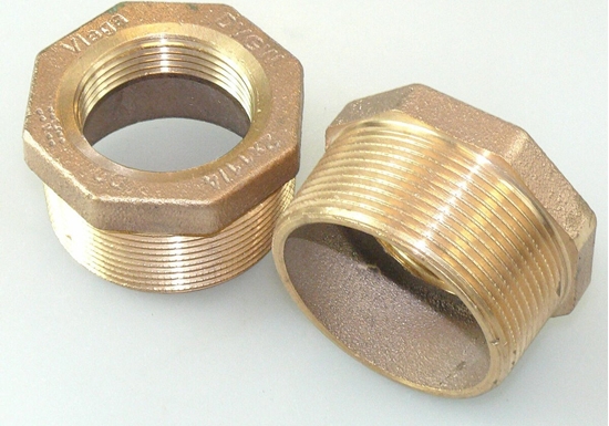 Picture of Element redukcyjny 2 x 1 1/4 braz / blyszczacycznik do rur