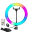 Picture of Elight RGB12 31cm 2in1 Baltais un Krāsainais RGB LED Gaismas Gredzens ar Viedtālruņa Turētāju + BT Tālvadības Pults Melns