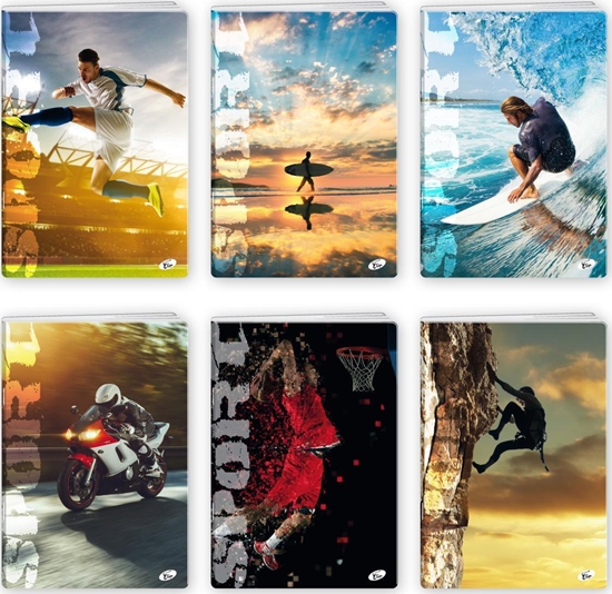 Picture of Elisa ZESZYT A5 32K LINIA SPORT PAKIET 20 SZTUK