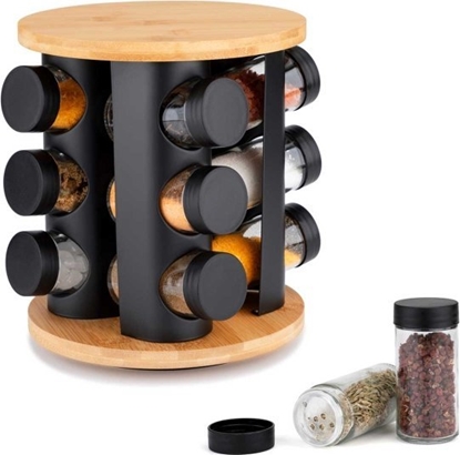 Изображение Elitehoff STOJAK OBROTOWY NA PRZYPRAWY 12 POJEMNIKÓW E-8252