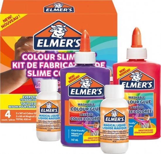 Picture of Elmer's Color Slime Kit - slime accessories includes washable color PVA glue - various companies