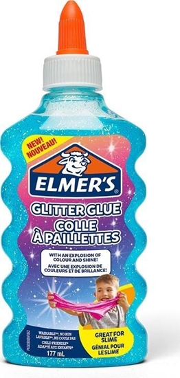 Picture of Elmers Elmers klej brokatowy, niebieski, zmywalny i przyjazny dzieciom, 177ml, 2077252