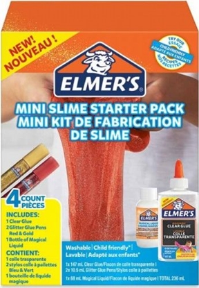 Picture of Elmers Zestaw kleju do slime'a czerwony i zoty