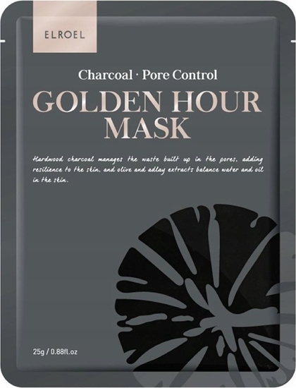 Picture of ELROEL_Golden Hour Mask maska do twarzy Charcoal 25g