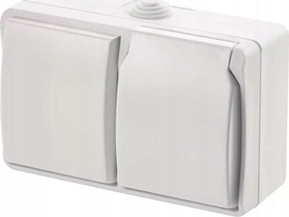 Изображение Emos Gniazdo natynkowe Emos A1397.5 wy.schodowy IP44 biae