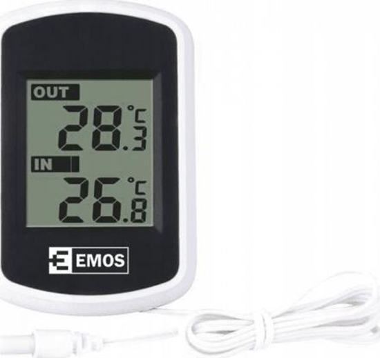 Изображение Emos Termometr elektroniczny zewntrzny wewntrzny LCD E0041