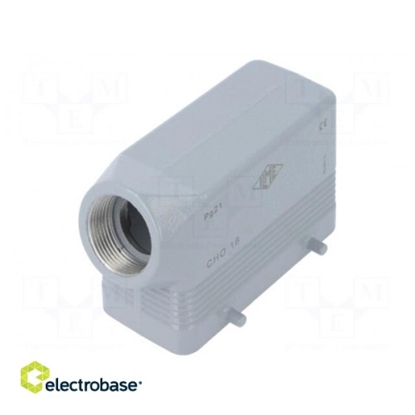 Picture of Enclosure: for HDC connectors; size 77.27; IP66; PG21; for cable