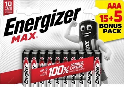 Attēls no Energizer Energizer LR03/20 Max AAA 15+5 zdarma