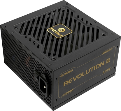 Изображение ENERMAX REVOLUTION III ATX3.1 PCI-e 5.1 650W Netzteil 80Plus Gold Vollmodular 120mm FDB-L�fter 105C jap. Caps 7J. Herstellergaranti