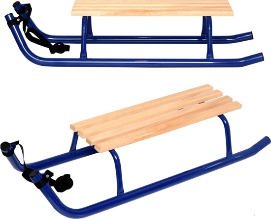 Picture of Enero Sanki zimowe rekreacyjne metalowe kuligowe 2 osobowe wzmocnione niebieskie
