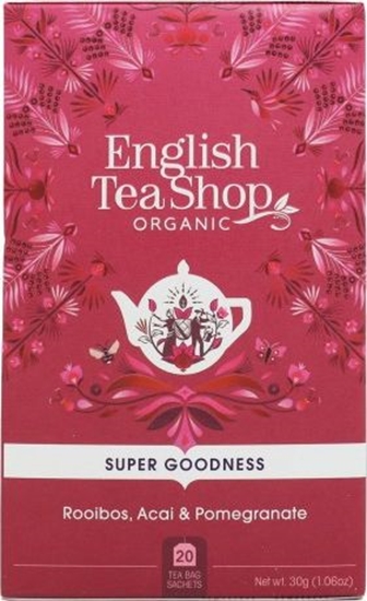Picture of English Tea Sho Herbatka zioowa Rooibos,Acai i granat (20x1,5) BIO 30 g