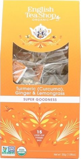 Picture of English Tea Shop Herbata Turmeric Ginger & Lemongrass 15 piramidek