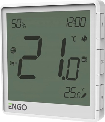 Picture of Engo Engo podtynkowy, internetowy regulator tempertatury ZigBee 230V, biay EONE230W