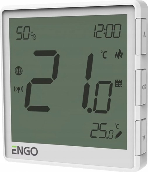 Picture of Engo Engo podtynkowy, internetowy regulator tempertatury ZigBee 230V, biay EONE230W