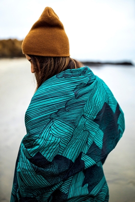 Picture of Eno FieldDay Blanket, Mountains to Sea/ Seafoam
