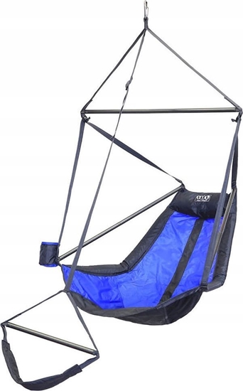 Picture of Eno Lounger Hanging Chair, Royal/ Charcoal