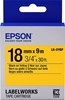 Picture of Epson Label Cartridge Pastel LK-5YBP Black/Yellow 18mm (9m)