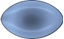 Attēls no EQUINOXE Talerz owalny 35x22,3 cm, niebieski