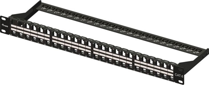Изображение Equip 48-Port Keystone Cat.6 Unshielded Patch Panel, Black