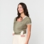 Attēls no Ergobaby Aura Sustainable Knit Baby Carrier, Soft Olive Diamonds