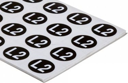 Attēls no Ergom Znaki samoprzylepne ZS D12 / L2 16 x 11,5mm (E04ZP-02030400600)