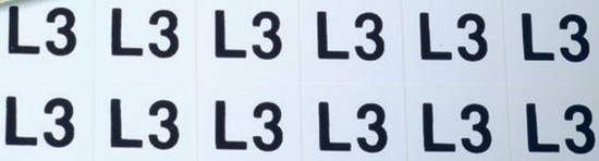 Picture of Ergom Znaki samoprzylepne ZS D12 / L3 16 x 11,5mm (E04ZP-02030400700)