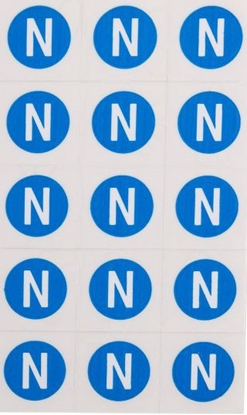 Attēls no Ergom Znaki samoprzylepne ZS D12 / N 16 x 11,5mm (E04ZP-02030401200)