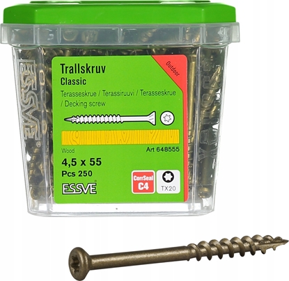 Picture of Essve Wkrty tarasowe ESSVE Classic 4,5 x 55 mm 250 szt