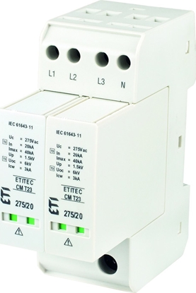 Изображение ETI Moduowy ogranicznik przepi ETITEC CM T23 275/20 4+0