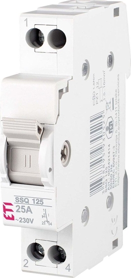 Picture of Etipo Przecznik trójbiegunowy SSQ 125 1P 25A Eti Polam 760612103/002421414