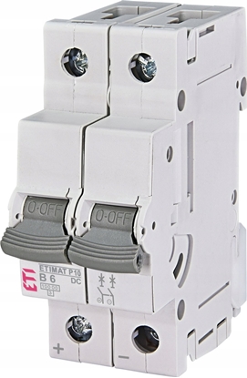 Attēls no Etipo Wycznik nadprdowy ETI Polam Asti Etimat 10 260620103 2P B 6A 10kA DC