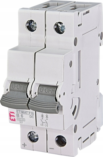 Picture of Etipo Wycznik nadprdowy ETI Polam Asti Etimat 10 260620103 2P B 6A 10kA DC