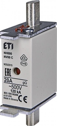 Изображение Eti-Polam Wkadka bezpiecznikowa KOMBI NH00C 20A gG/gL 500V WT-00C 004181206