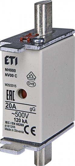 Изображение Eti-Polam Wkadka bezpiecznikowa KOMBI NH00C 20A gG/gL 500V WT-00C 004181206