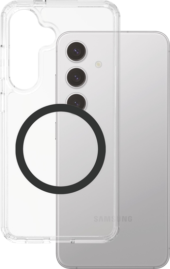 Изображение Etui CARE by PanzerGlass Flagship Urban   Combat Black QI do Samsung Galaxy S25 przezroczysty