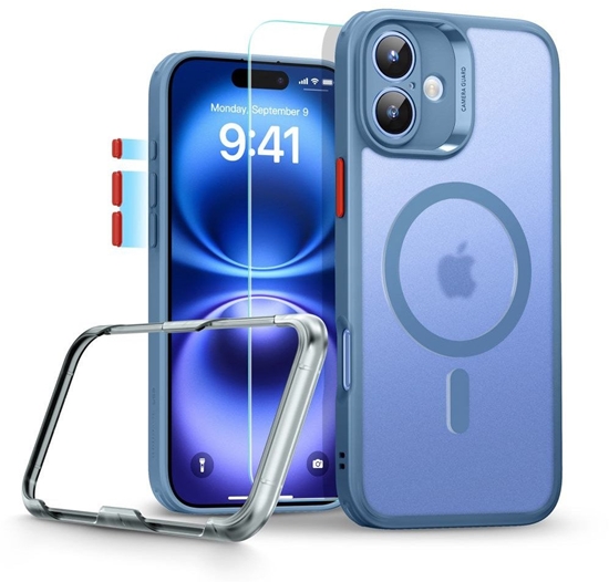 Picture of ESR ESR Classic Pro Set Halolock MagSafe case for iPhone 16 - blue