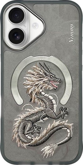 Picture of Etui Nimmy Dragon MagSafe do iPhone 16 szary