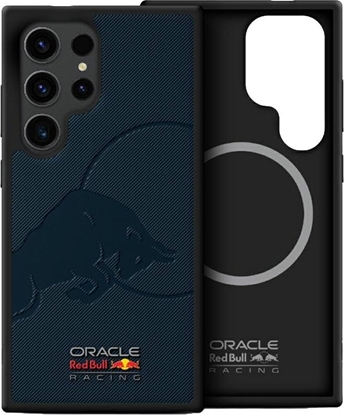 Picture of Etui Red Bull Leather Meshed Debossed     Bull MagSafe do Samsung Galaxy S25 Ultra granatowy
