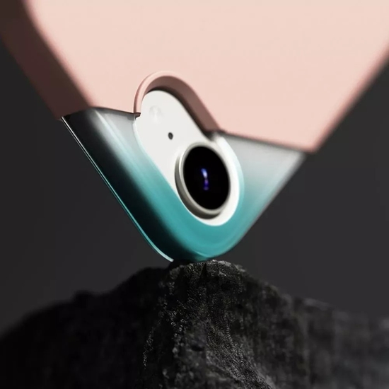 Picture of Etui Ringke Silicone Magnetic MagSafe do iPhone 16e Pink Sand