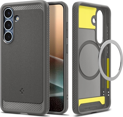 Изображение Etui Spigen Rugged Armor Mag MagSafe Samsung Galaxy S25 Marble Grey