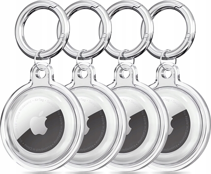 Изображение Etui Tech-Protect Icon Apple AirTag Clear [4 PACK]