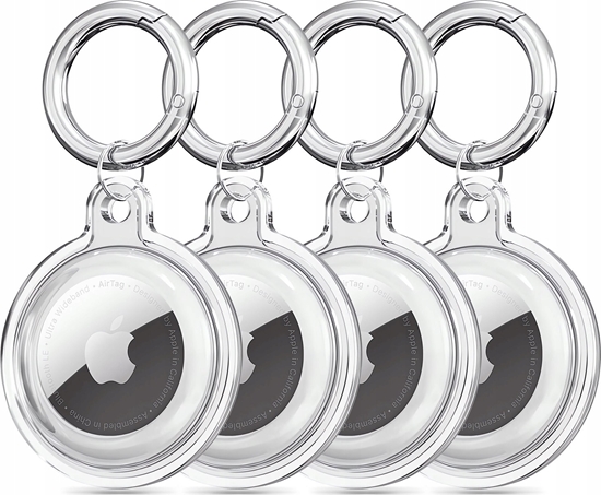Изображение Etui Tech-Protect Icon Apple AirTag Clear [4 PACK]