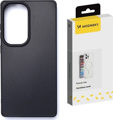 Изображение Etui Wozinsky Carbon Fibre Case z MagSafe na Samsung Galaxy S25 Ultra - czarne