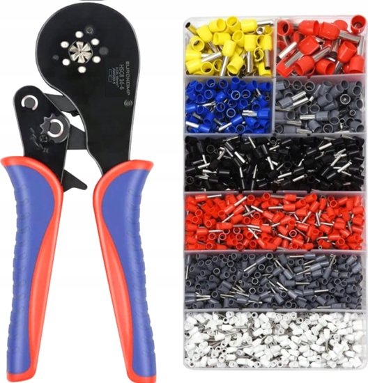 Изображение Eurokomp Zestaw zakoczenia kabla izolowane + zaciskarka E6213