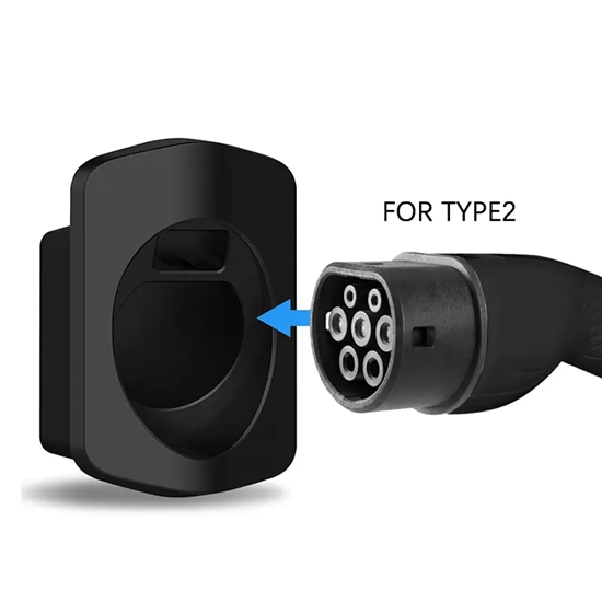 Picture of EV Charge EV2407 Tips 2 Kabelis Turētājs un Savienotāja Doka Sienas Montāža