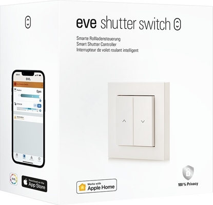 Attēls no Eve Systems GmbH Eve Shutter Switch - inteligentny kontroler rolet okiennych (technologia Thread)